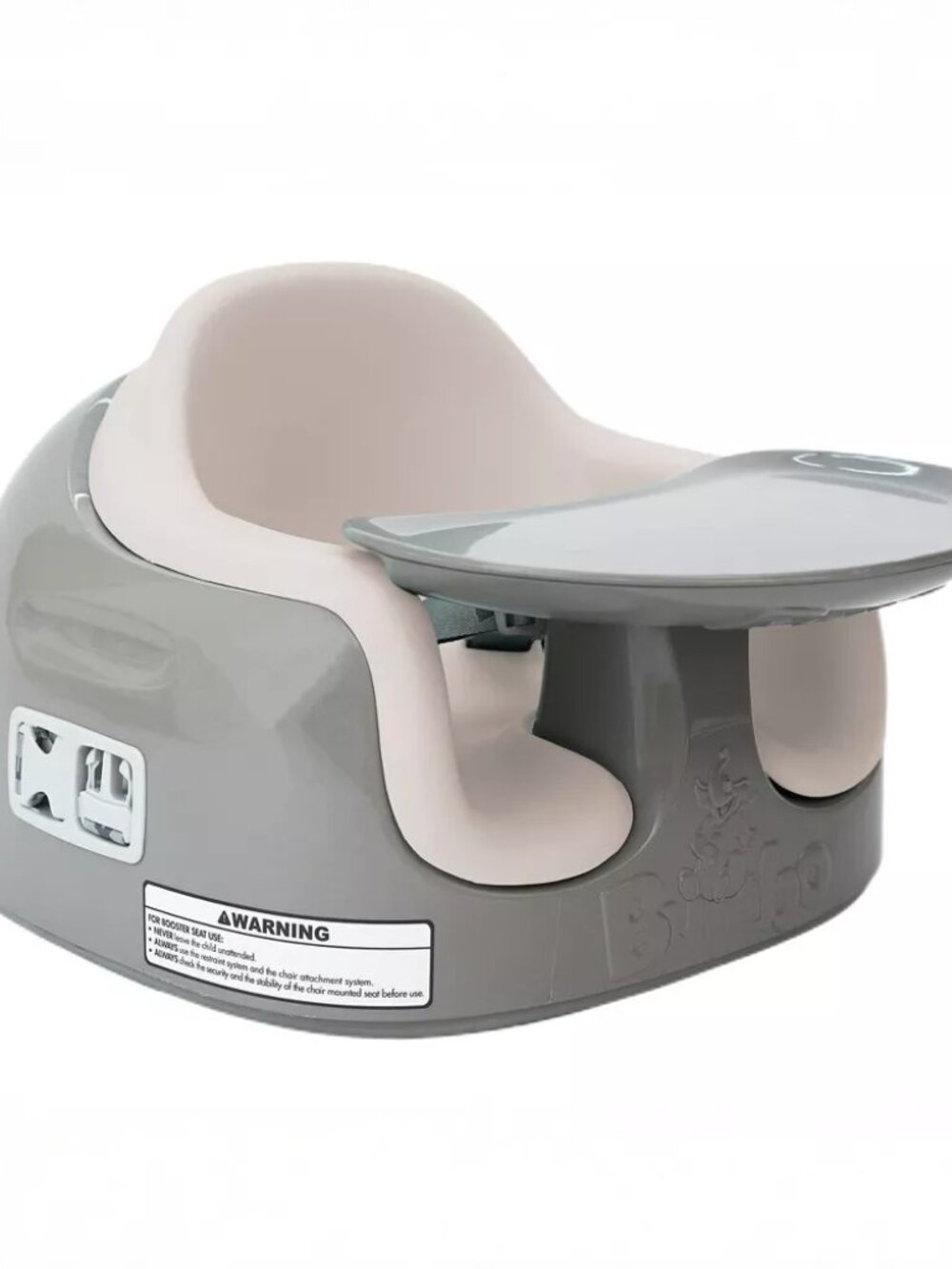 NEW Bumbo Infant Toddler Soft Foam Multi Seat w/Removable Tray Taupe on Breige